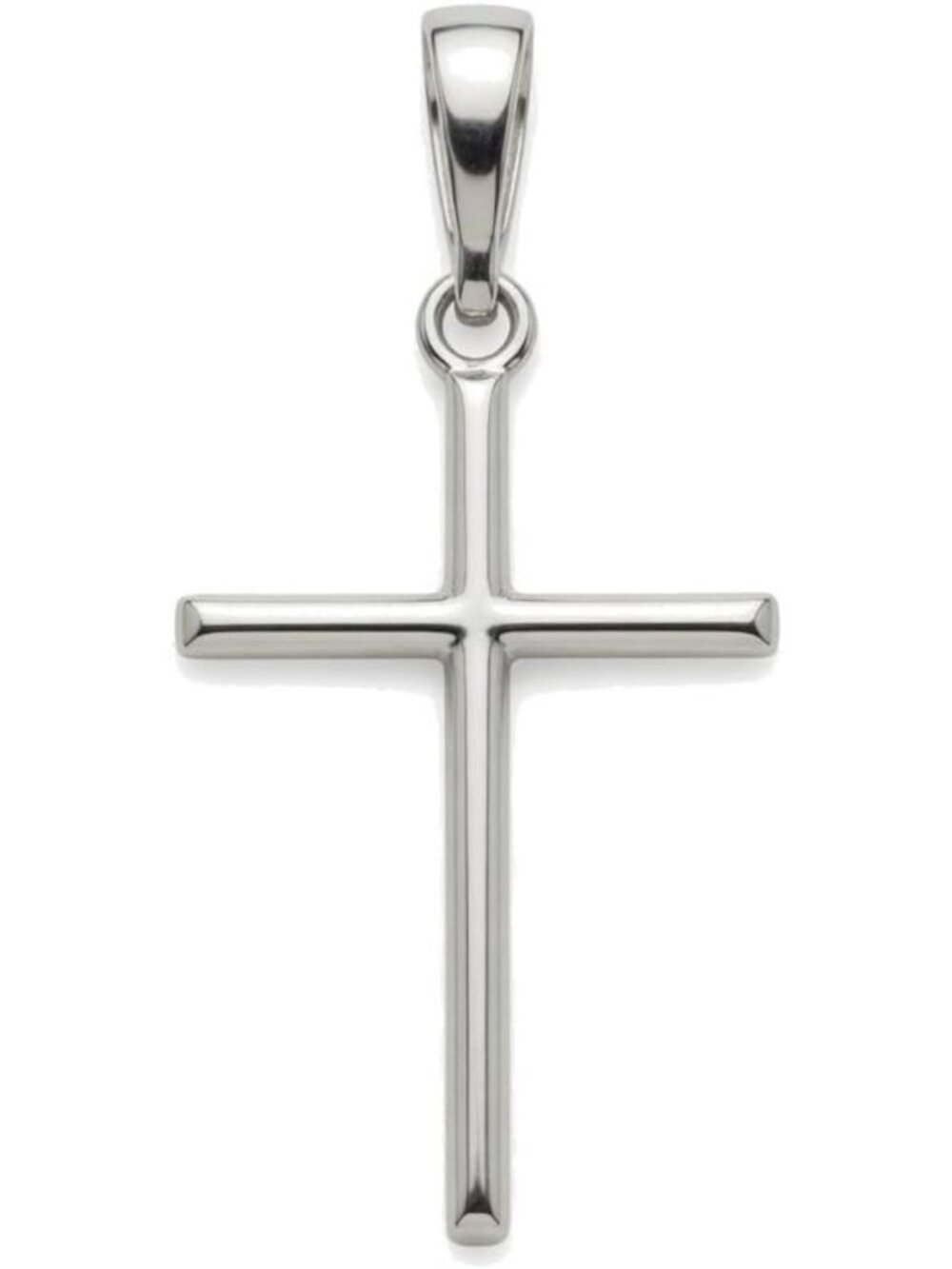 Minimalist Sterling Silver 925 Cross Pendant Necklace | Unisex Religious Jewelry